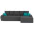 Диван угловой Nordviks (Модерн) Plush Grey - Blue