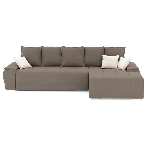 Диван угловой Nordviks (Модерн) Plush Light Brown - Beige