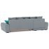 Диван угловой Nordviks (Модерн) Plush Light Grey - Blue