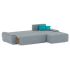 Диван угловой Nordviks (Модерн) Plush Light Grey - Blue