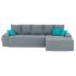 Диван угловой Nordviks (Модерн) Plush Light Grey - Blue