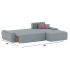 Диван угловой Nordviks (Модерн) Plush Light Grey - Пасти