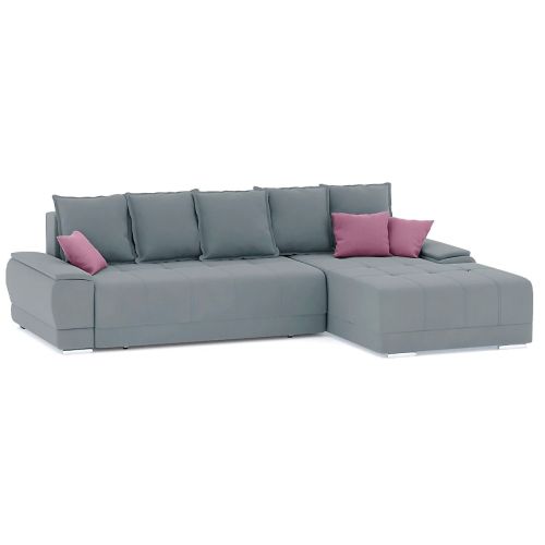 Диван угловой Nordviks (Модерн) Plush Light Grey - Пасти