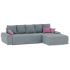 Диван угловой Nordviks (Модерн) Plush Light Grey - Пасти