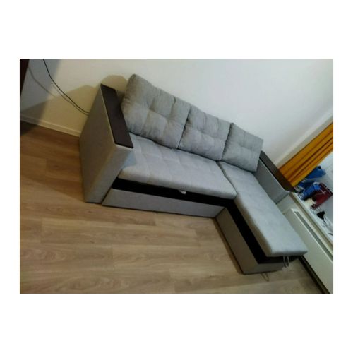 Диван угловой Атланта Сountry Light Grey со столиком