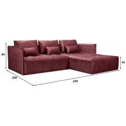 Диван угловой Чилетти Red