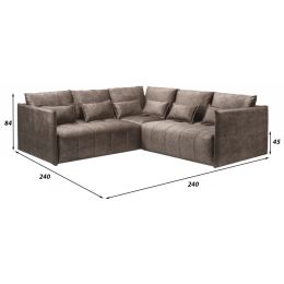 Диван угловой Чилетти Лонг Coffee