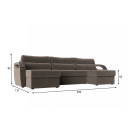 Диван угловой Форсайт Plush 5