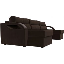 Диван угловой Форсайт Вельвет Brown