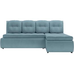 Диван угловой Кормак Велюр Light Blue