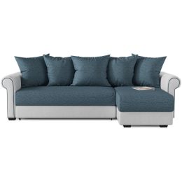 Диван угловой Слим (Сохо) Blue еврокнижка