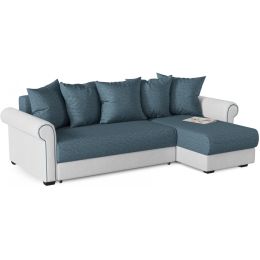 Диван угловой Слим (Сохо) Blue еврокнижка
