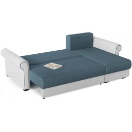 Диван угловой Слим (Сохо) Blue еврокнижка