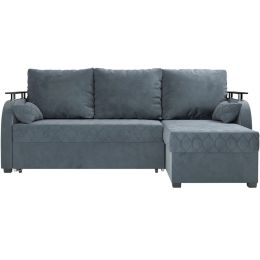 Диван угловой Токио Велюр Grey