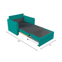 Кресло-кровать Виола Plush Бирюза