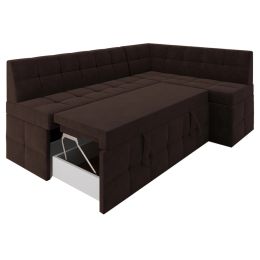 Кухонный диван Атлас Велюр Brown
