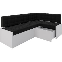 Кухонный диван Гамбург Велюр Black