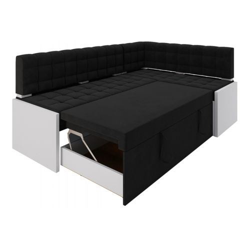 Кухонный диван Гамбург Велюр Black