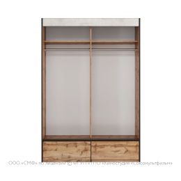 Шкаф-купе двухдверный Лофт Простоквашино с ящиками