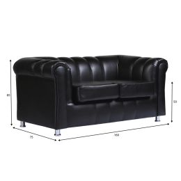 Диван Брайтон-2 (Честер-2) Black