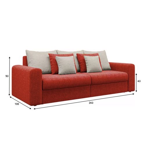 Диван Мэдисон Микс Red