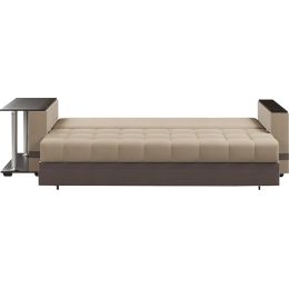 Диван прямой Атланта-Эконом Beige со столиком