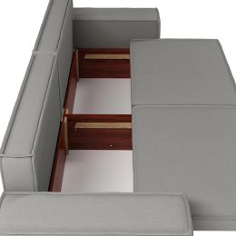 Диван прямой Лофт Plush Light Grey