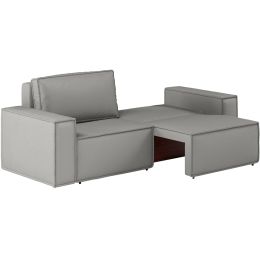 Диван прямой Лофт Plush Light Grey
