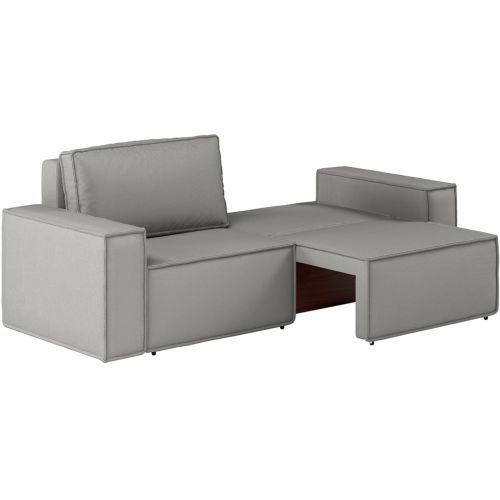 Диван прямой Лофт Plush Light Grey