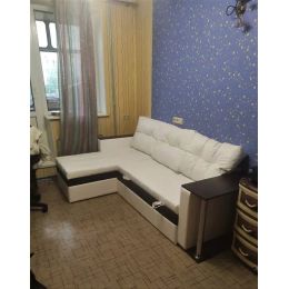 Диван угловой Атланта Крим со столиком