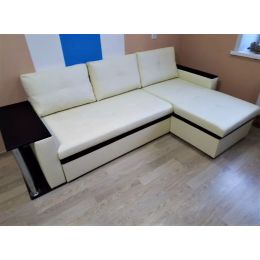 Диван угловой Атланта Крим со столиком