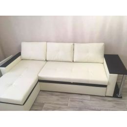 Диван угловой Атланта Крим со столиком