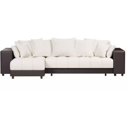 Диван угловой Дубай White Black