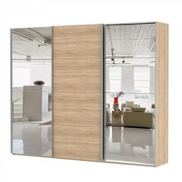 Шкаф-купе 3-х дверный Марвин 4 стекло лакобель
