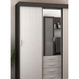 Шкаф-купе Лидер 3М-К венге/дуб белфорд