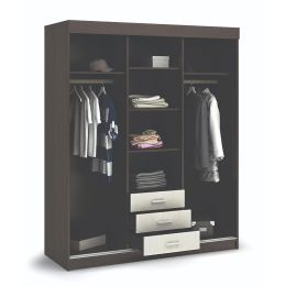 Шкаф-купе Лидер 3М-К венге/дуб белфорд