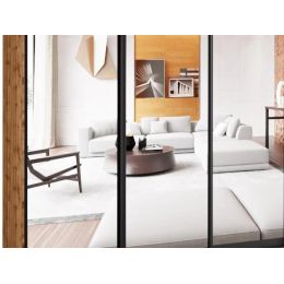 Шкаф-купе 3-х дверный Айсберг Лофт 210 с зеркалом