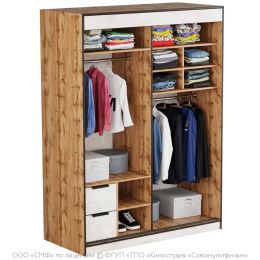 Шкаф-купе двухдверный Лофт Простоквашино 1