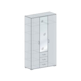 Шкаф 3-х створчатый Рошель