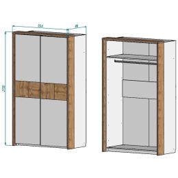 Шкаф-купе Аризона 120
