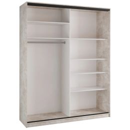 Шкаф-купе 2-х дверный   Айсберг Лофт 180 с зеркалом 1