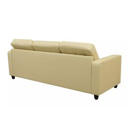 Диван кожаный Камелот Ivory