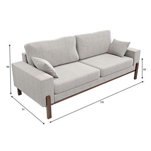 Диван прямой Хангель Сильвер