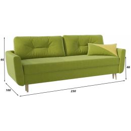 Диван прямой Норфолк Plush Green