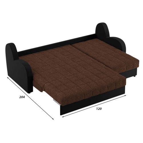 Диван угловой Барон Plush Brown