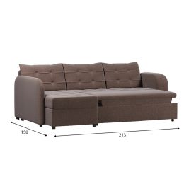 Диван угловой Беллано Brown