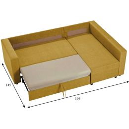 Диван угловой Милбург (Мансберг) Сountry Еллоу