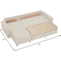 Диван угловой Орион (Торонто) Plush Смоки