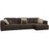 Диван угловой Сиэтл (King) Plush Brown