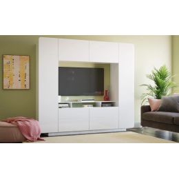 Стенка Купертино Денди (Квадрат Нео) 7 Глянцевый МДФ